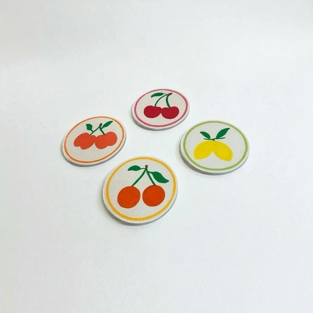 4 Handmade Fruit Coasters